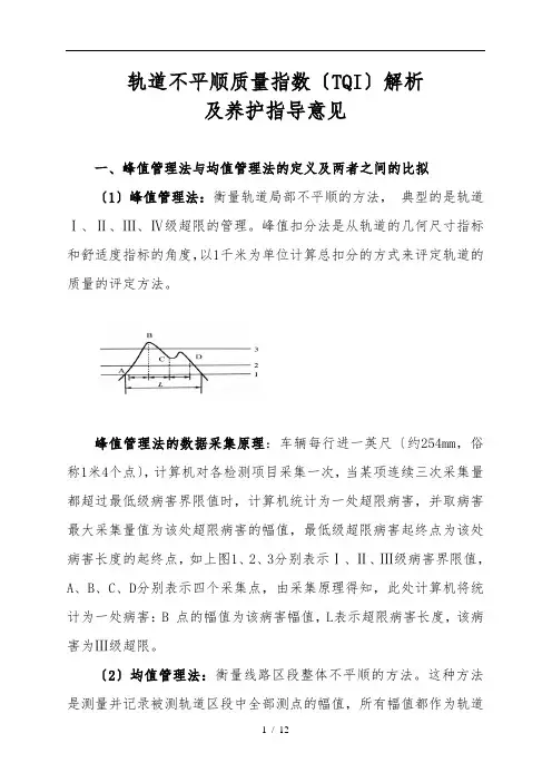 轨道不平顺质量指数(TQI)解析与养护指导意见