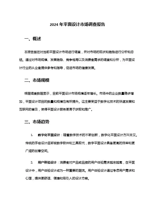2024年平面设计市场调查报告