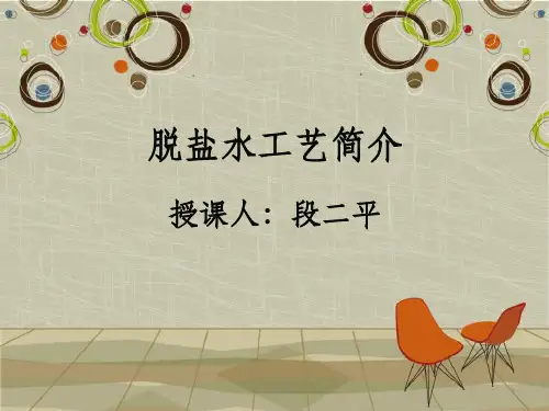 脱盐水工艺简介ppt课件