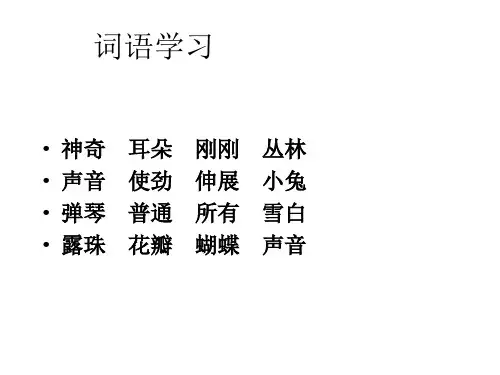 一年级语文神奇的耳朵(PPT)2-2