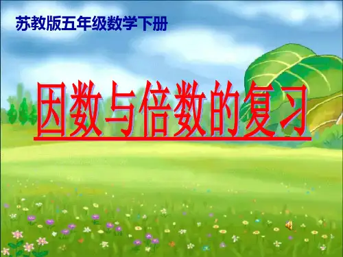 【苏教版】数学五下：第3单元(整理与练习)教学课件