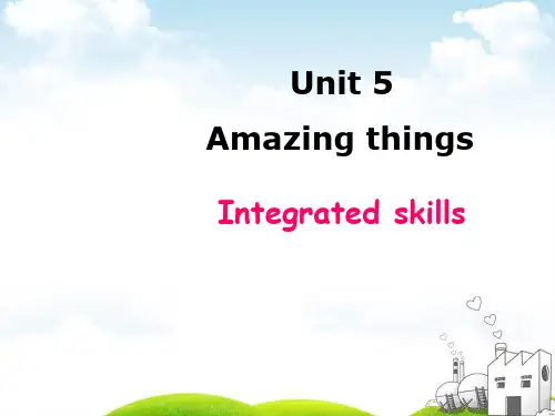 牛津译林版英语七下Unit 5  Integrated skills (共36张PPT)