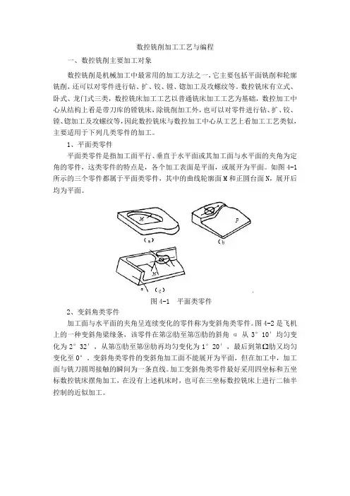 数控铣削加工工艺与编程