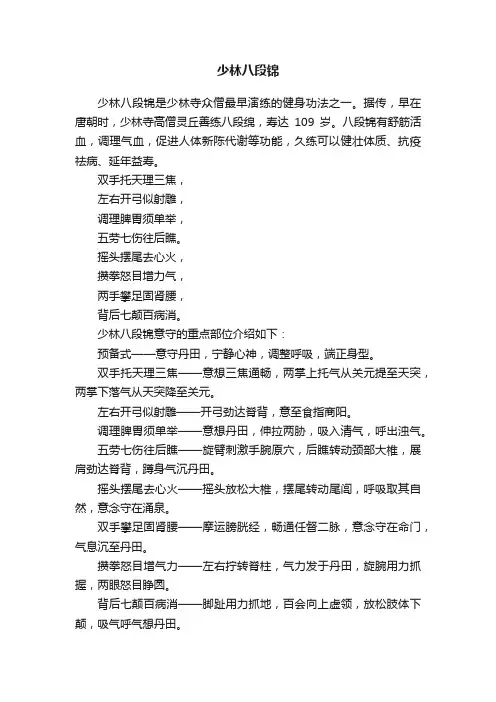 少林八段锦