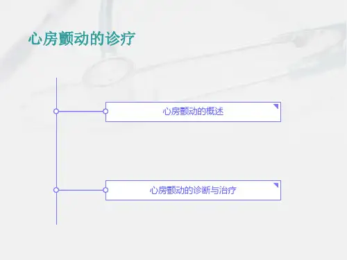 医学专题房颤诊疗新进展