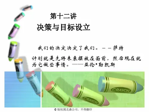 第12讲决策与目标设立解析