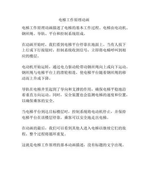 电梯工作原理动画