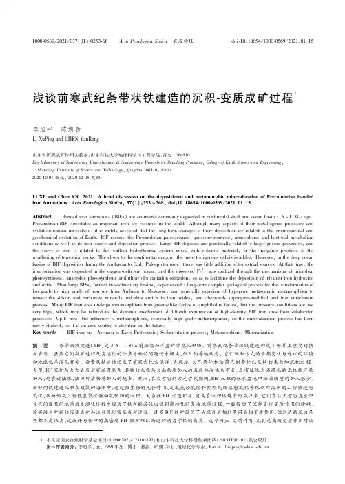 23242399_浅谈前寒武纪条带状铁建造的沉积-变质成矿过程