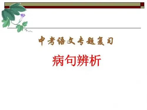 病句专题