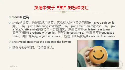 各种“笑”的英文表达PPT课件