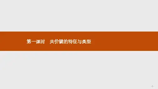 人教版化学选修3第2章第1节共价键第1课时课件