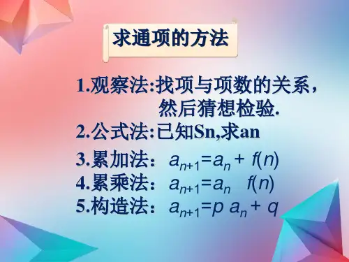 数列的通项公式课件ppt