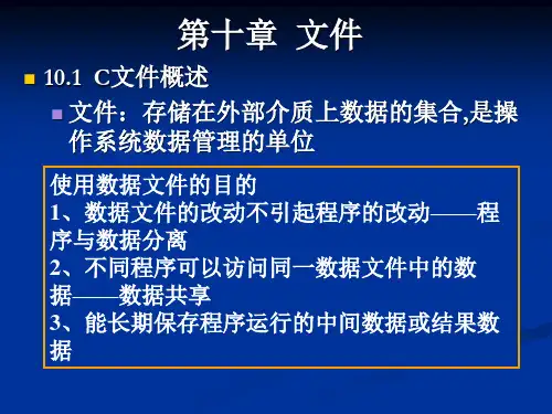 C语言程序与设计第十章