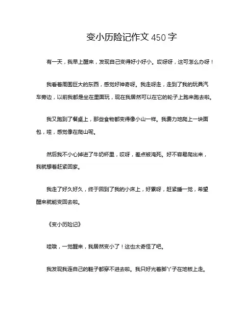 变小历险记作文450字