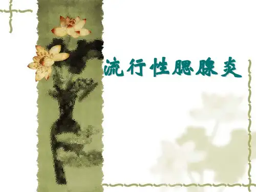 流行性腮腺炎 PPT课件