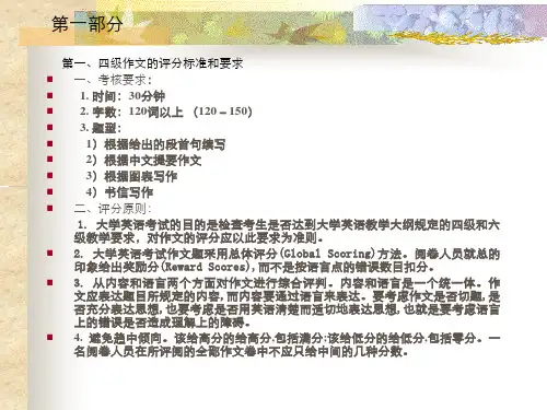 英语四级作文PPT课件(含评分讲解2012)
