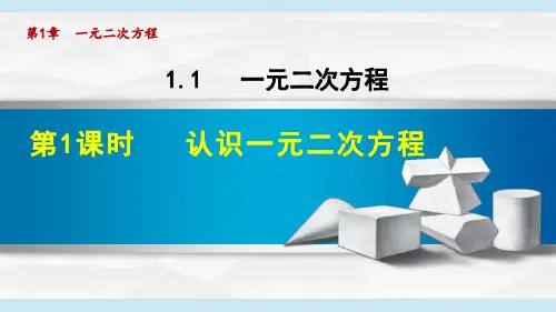 苏科版九年级数学上册《认识一元二次方程》课件