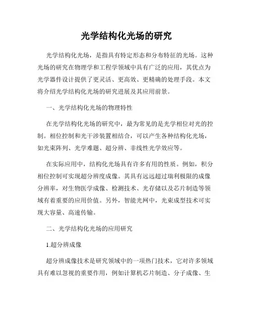 光学结构化光场的研究