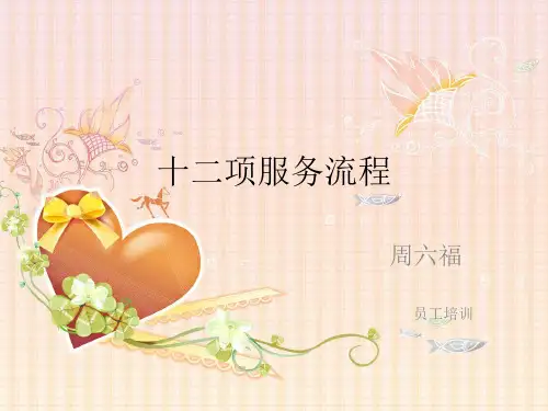 十二项服务流程图