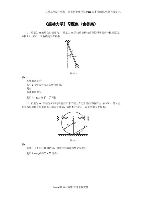 振动力学习题集含答案