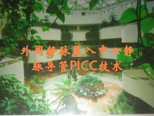 外周静脉置入中心静脉导管PICC技术