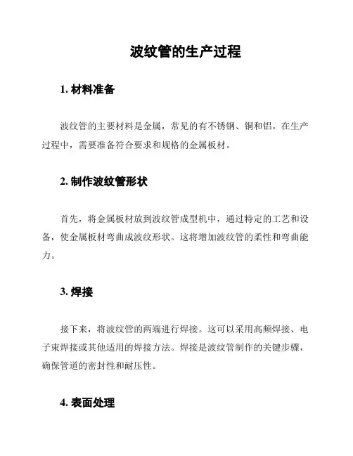 波纹管的生产过程