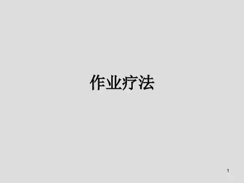 康复医学-作业疗法