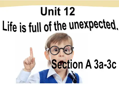 人教部编版九年级全一册Unit 12 Section A 3a—3c课件 (共25张PPT)
