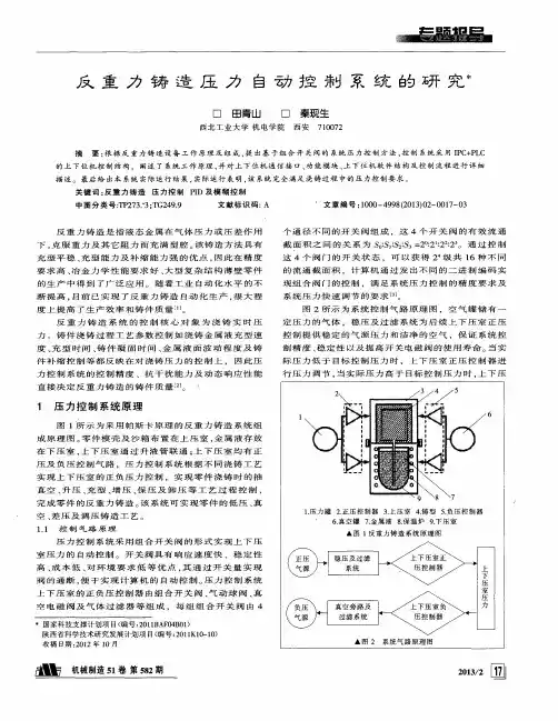 反重力铸造压力自动控制系统的研究