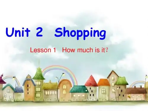 北师大版(三起)四上Unit 《Shopping》课件