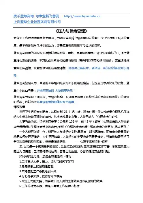 《压力与情绪管理》叙事心理学-2天