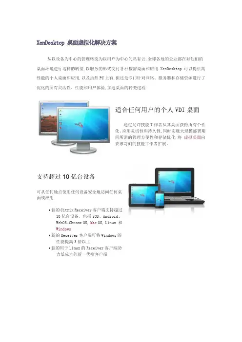 CITRIX XENDESKTOP虚拟桌面解决方案