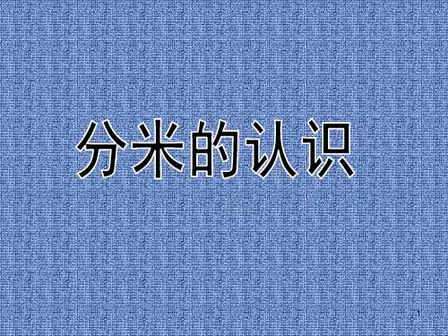 二年级下册数学课件-1.5 分米的认识｜冀教版15页