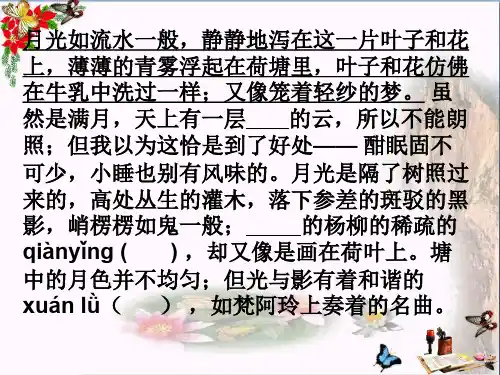 中考复习句子仿写 PPT课件 1