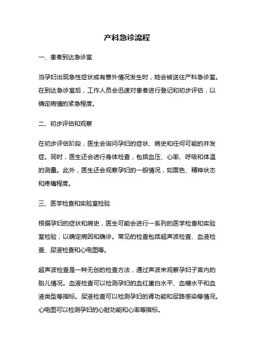 产科急诊流程
