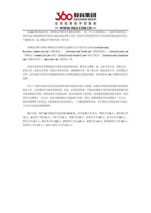 英国留学法律