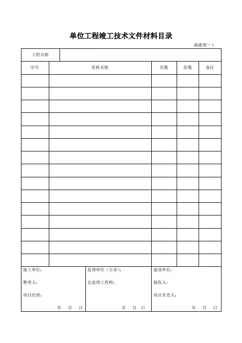 渝建竣表格新表