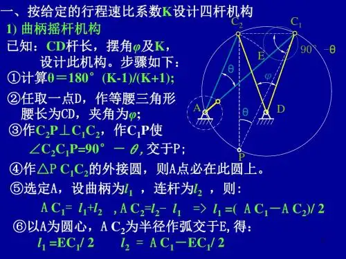 四杆机构设计ppt课件