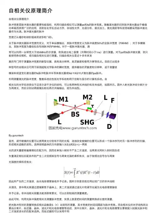 自相关仪原理简介