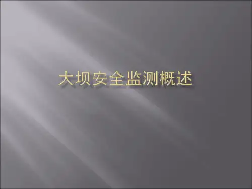 大坝安全监测概述2003版
