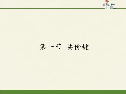 高中化学选修3课件-2.1 共价键1-人教版