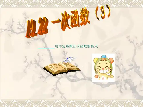 人教版数学八下《19.2 一次函数》(第4课时)课件