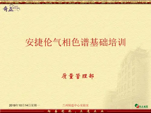 2012奇正藏药 安捷伦气相色谱基础培训