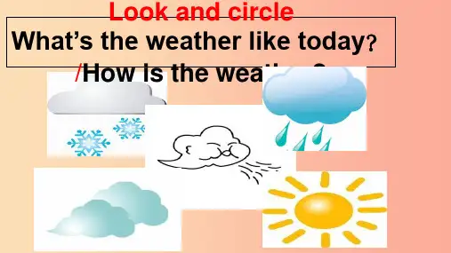 五年级英语下册unit5what’stheweatherliketoday课件2陕旅版