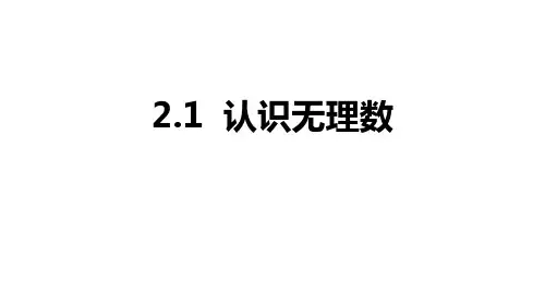 北师大版八年级上册数学《认识无理数》实数PPT教学课件