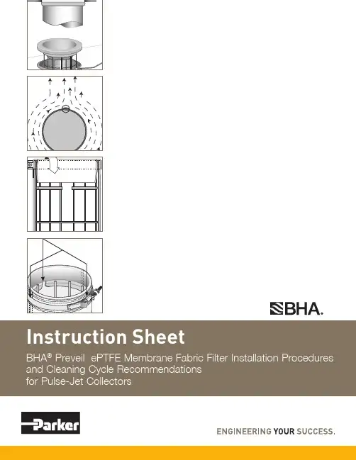 BHA Preveil ePTFE Membrane Fabric Filter安装说明书