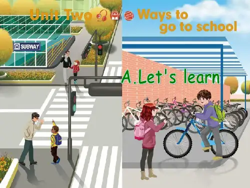 人教版PEP英语六年级上册Unit2 Ways to go to schoolA lets learn等