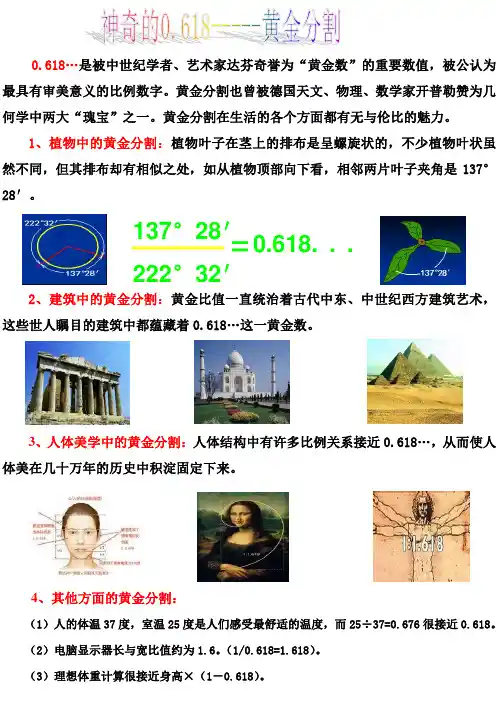 黄金分割角