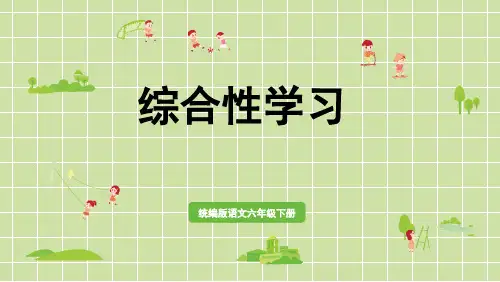 部编版六年级语文下册第四单元综合性学习