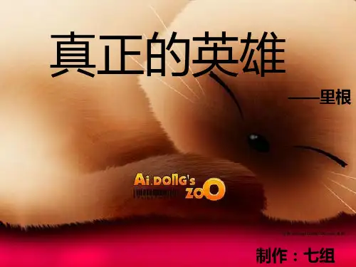 真正的英雄ppt